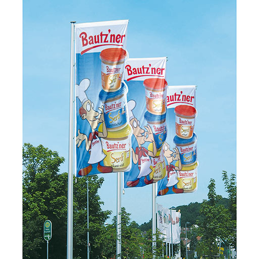 08. Hißfahnen, Wimpel, Banner, Beach-Flags, Spannbänder
